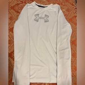 Under Armour Kids Gray Logo Performance Shirt